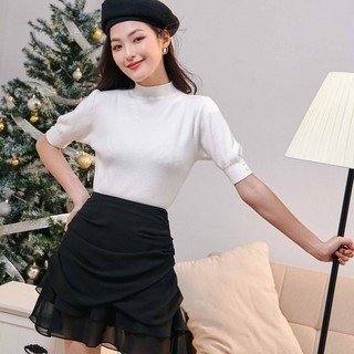 KOKA Áo len tay lỡ khuy màu 04503