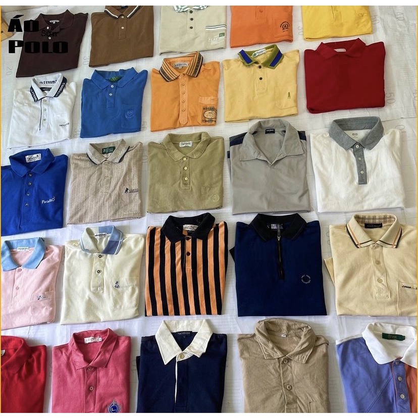 Áo Polo Nam Form Rộng Nam Nữ, Áo Polo 2Hand Cổ Bẻ Vải Cá Sấu Cotton Phong Cách Trẻ Trung Chuẩn Form Unisex Mẫu 1