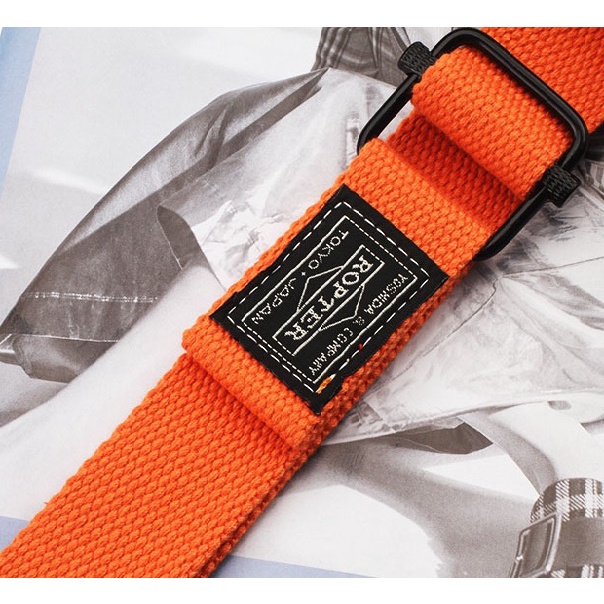 Thắt Lưng Nam Nữ BR Bằng Vải Punstore Đẹp- Dây Lưng Nam Nữ Unisex Mặt Kim Loại Dây Vải Hàn Quốc - BR
