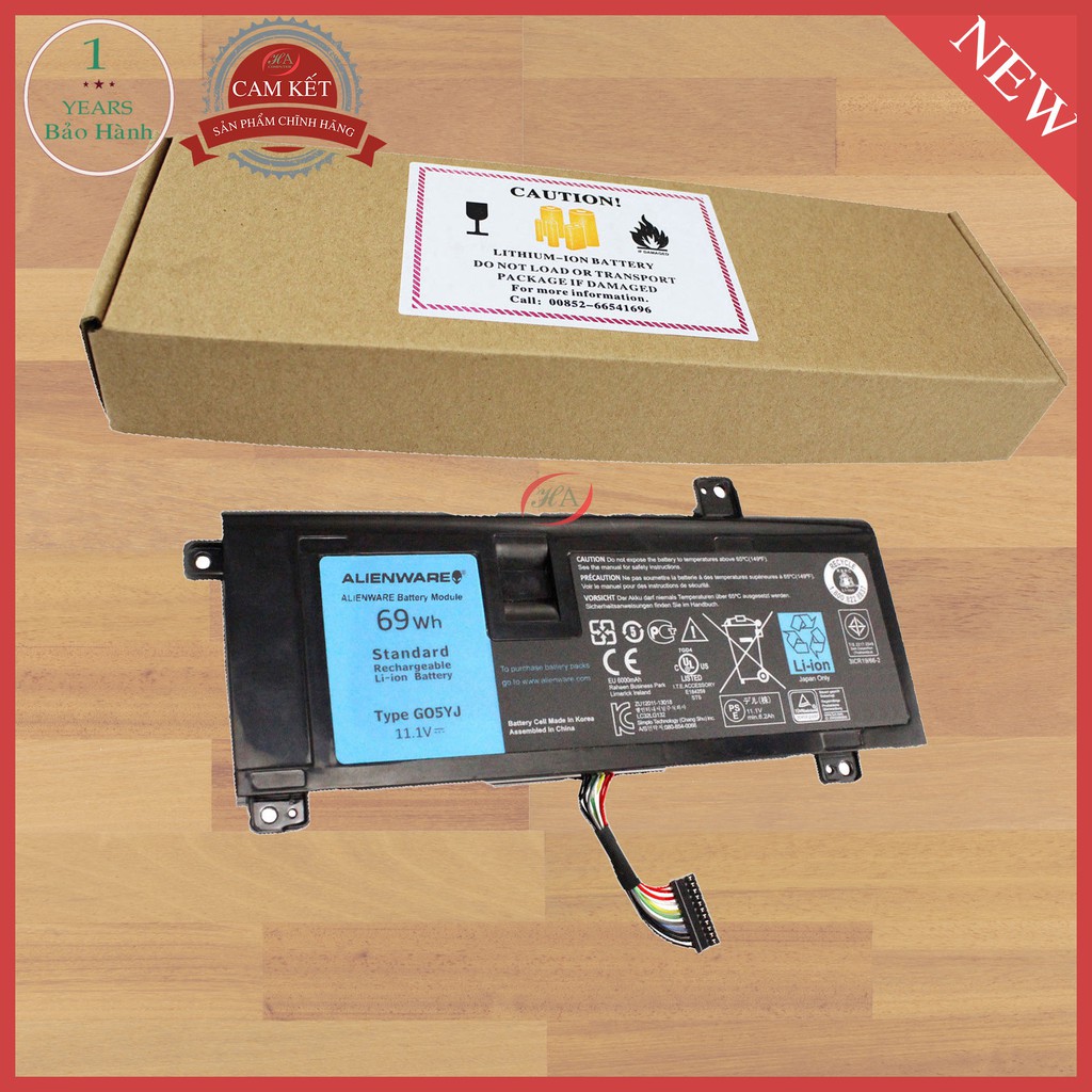 Pin laptop dell GO5YJ