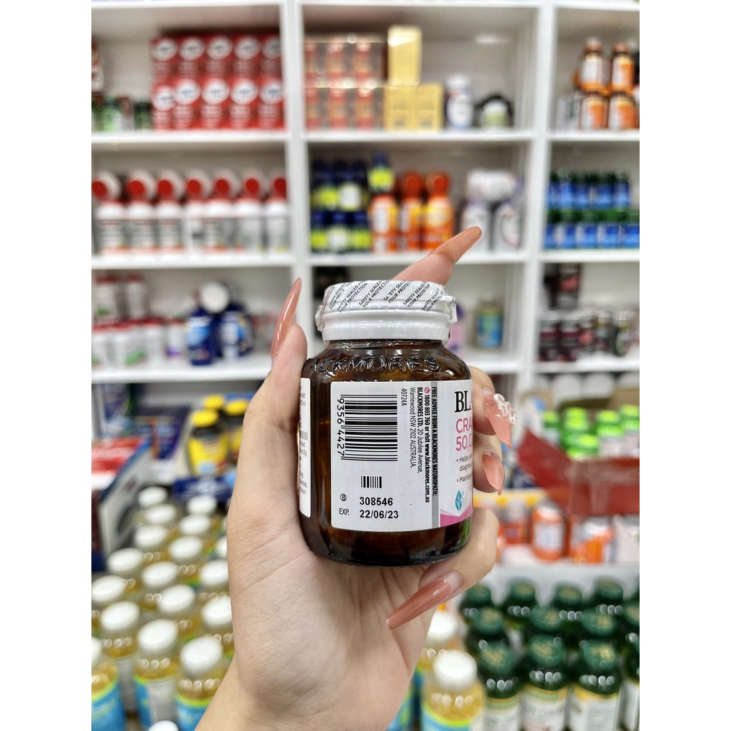 Viên uống nam việt quất Blackmores Cranberry Forte 50000mg  _ NHẬP ÚC ✈️