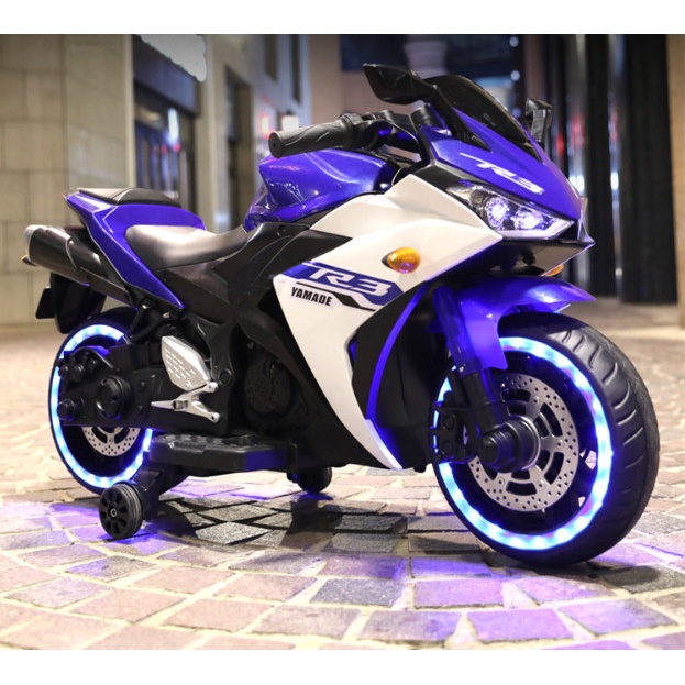 Xe Moto Điện Cho Bé R3 Có Đèn Led Ở Bánh