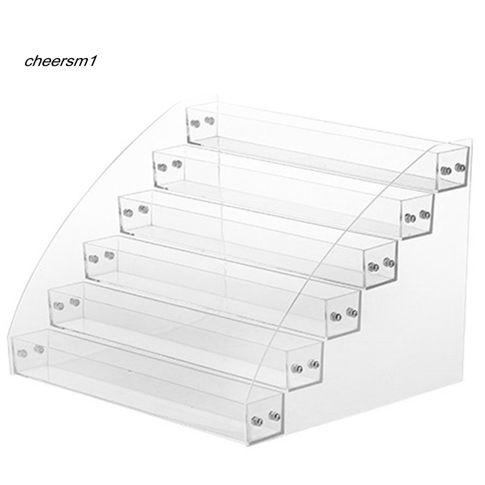 Giá để trưng bày chai sơn móng tay nhiều tầng bằng acrylic trong suốt
