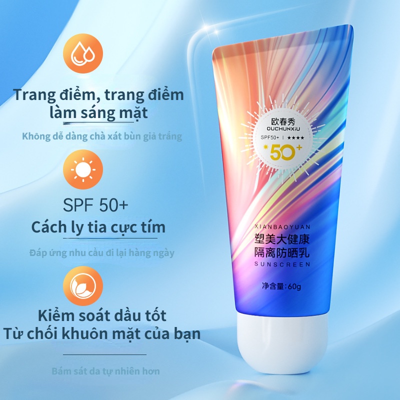 Kem Chống Nắng SPF50 + Bảo Vệ Da Khỏi Tia UV Dành Cho Nữ