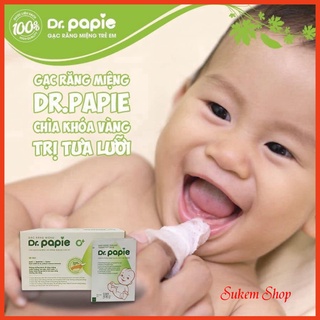 Gạc rơ lưỡi dr. papie/ gạc rơ lưỡi cho bé vệ sinh răng miệng