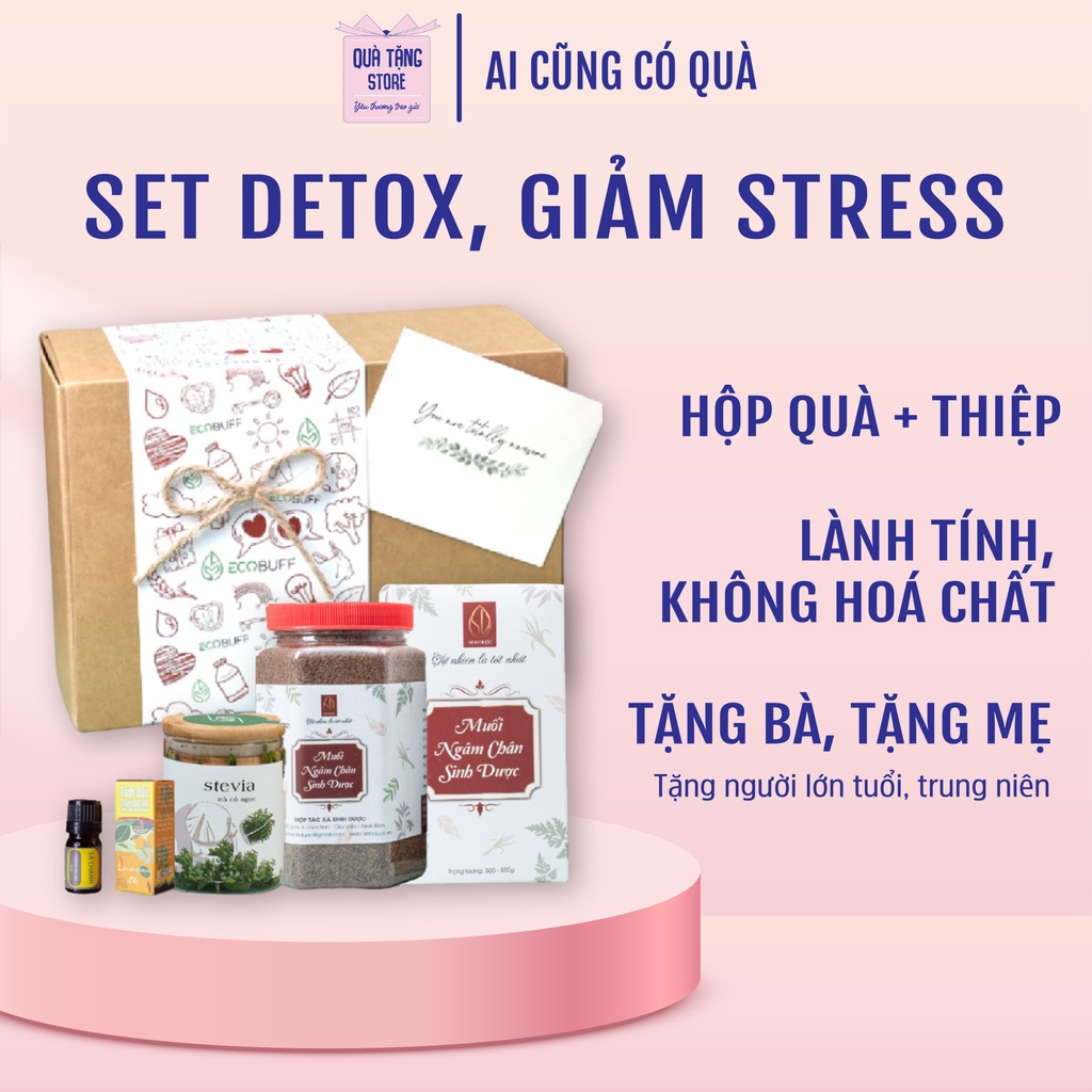 Quà 20/10 Giftset DETOX tặng bà tặng mẹ quà sinh nhật cho nữ tặng bạn gái tặng dịp 8 3, 20 10, Valentine GIST-D0