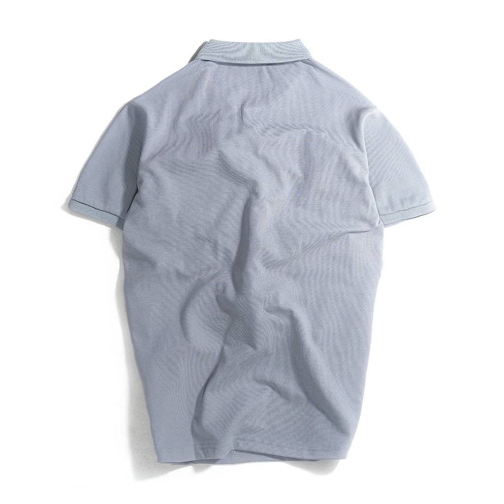 Áo polo nam xám trơn basic đẹp MATANO - Áo thun nam có cổ trụ bẻ, vải cá sấu cotton cao cấp chính hãng giá rẻ 023 | BigBuy360 - bigbuy360.vn