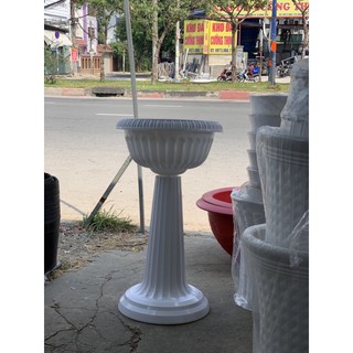 CHẬU NHỰA CHÂN ĐẾ CAO DK 45cm cao 78cm