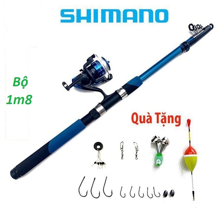 Cần câu máy SHIMANO kèm 10 món phụ kiện