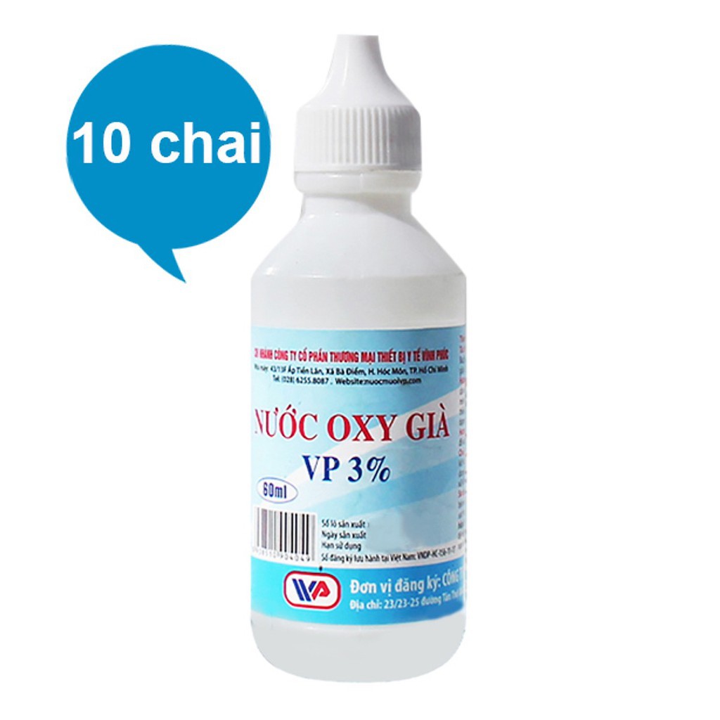 NƯỚC OXY GIÀ VP 3%, 01 CHAI 60ML