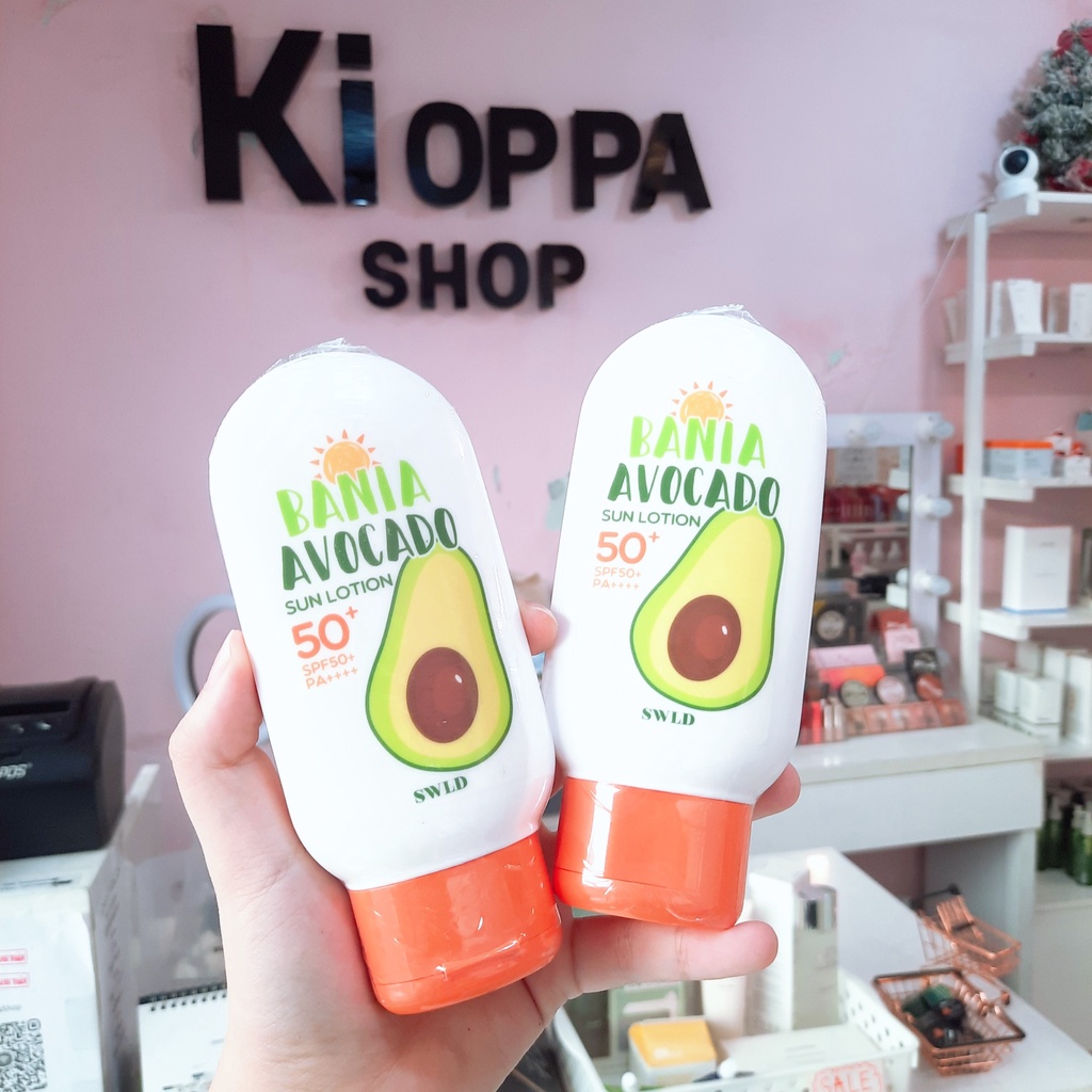 Sữa dưỡng chống nắng SWLD Bania Avocado Sun Lotion SPF50+ PA++++ - 100ml