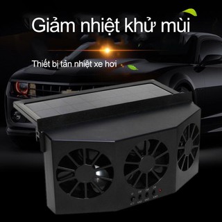 Quạt thông gió ba đầu quạt khử mùi tản nhiệt ô tô SolarFan Auto - ShopToro