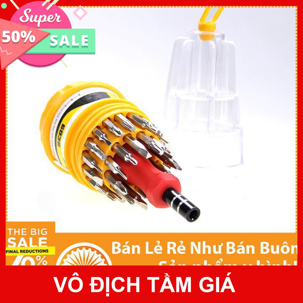 Bộ Tua Vít Đa Năng 31 Món Chuyên Dụng Tô Vít 2 Cạnh Tô Vít 4 Cạnh [Miễn Phí Vận Chuyển Khi Đơn Đạt 200K]