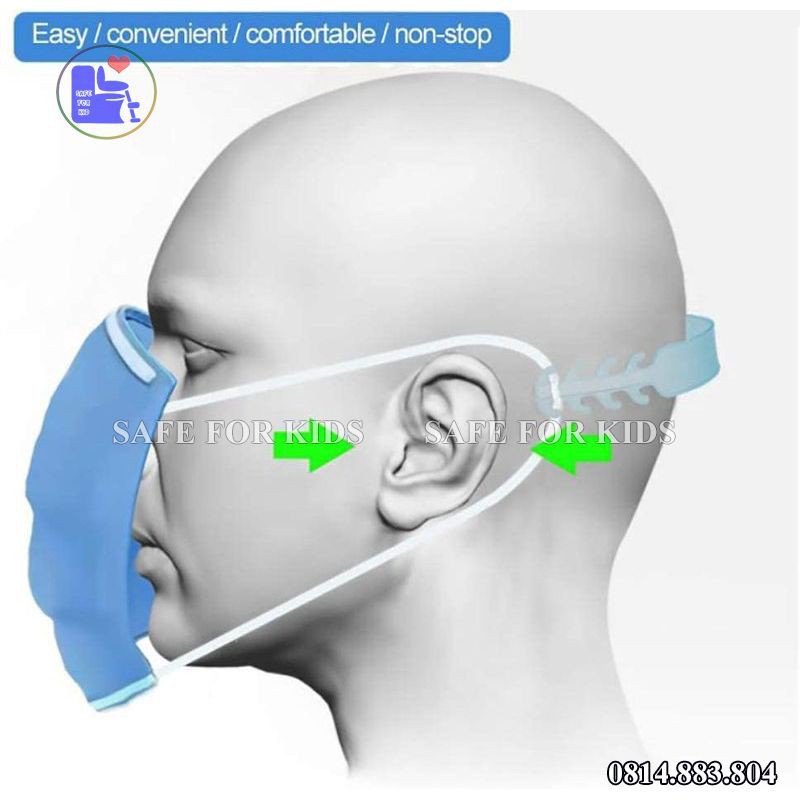 Dây Đeo Khẩu Trang Chống Đau Tai, Chất Liệu Nhựa Dẻo Chống Rơi Tiện Lợi | BigBuy360 - bigbuy360.vn