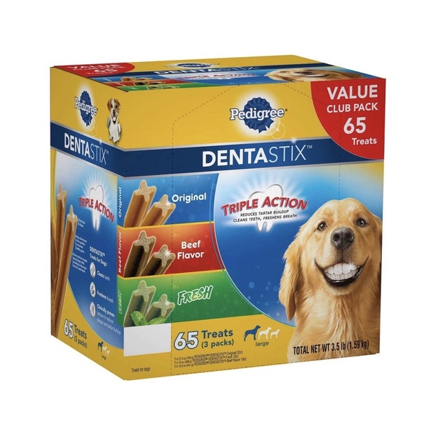 Xương gặm sạch răng PEDIGREE DENTASTIX sản phẩm bán chạy tại MỸ hộp 1.6kg