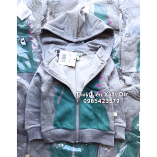 Áo khoác nỉ bông hà mã xanh blue