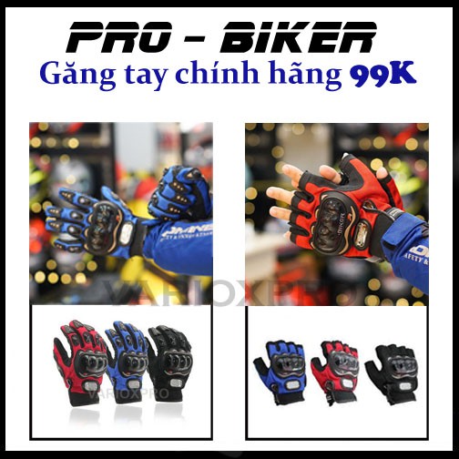 Găng tay PRO BIKER chính hãng - chống UV và ma sát da - chạy xe đường dài, đi phượt, du lịch