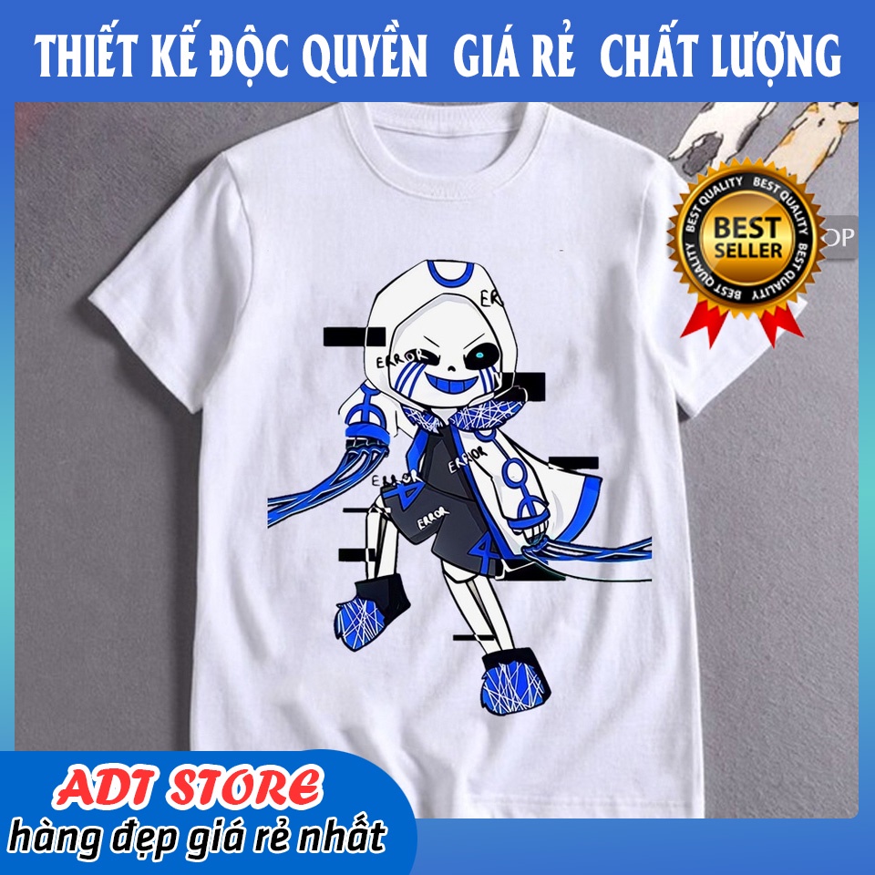 Áo Thun Trẻ Em In Hình Eror Sans 404 Sans Fell Sans mạnh ngầu nhiều mẫu HOT