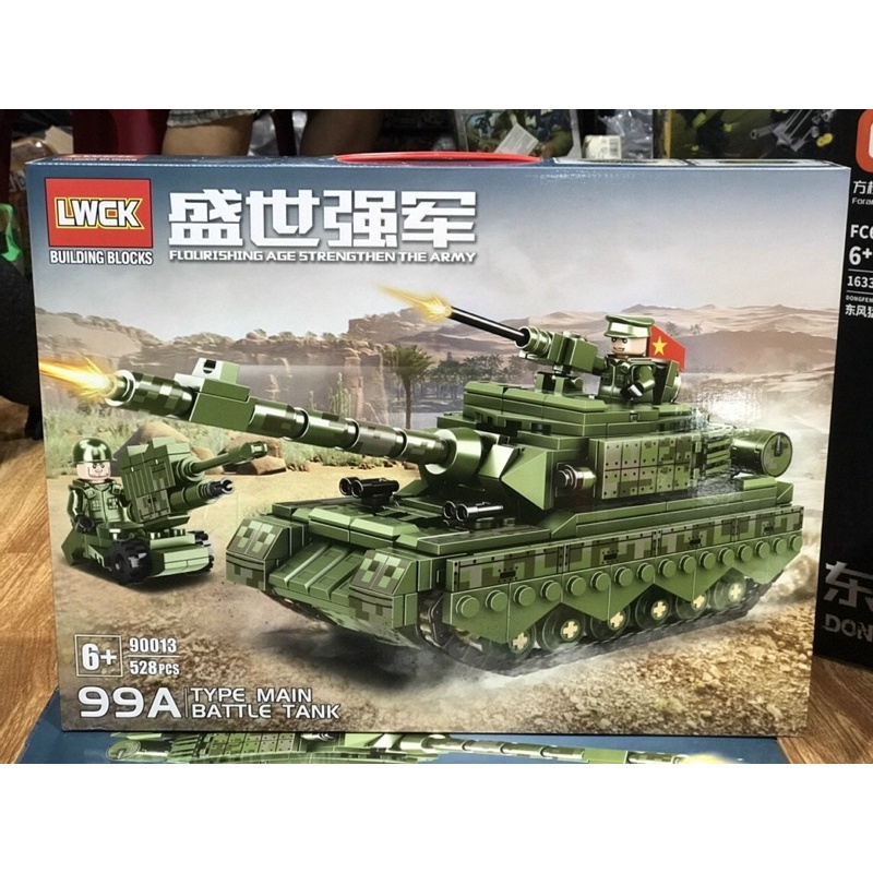 Đồ chơi xếp hình xe Tăng Viêt Nam Lewan Block 99A NO.90013