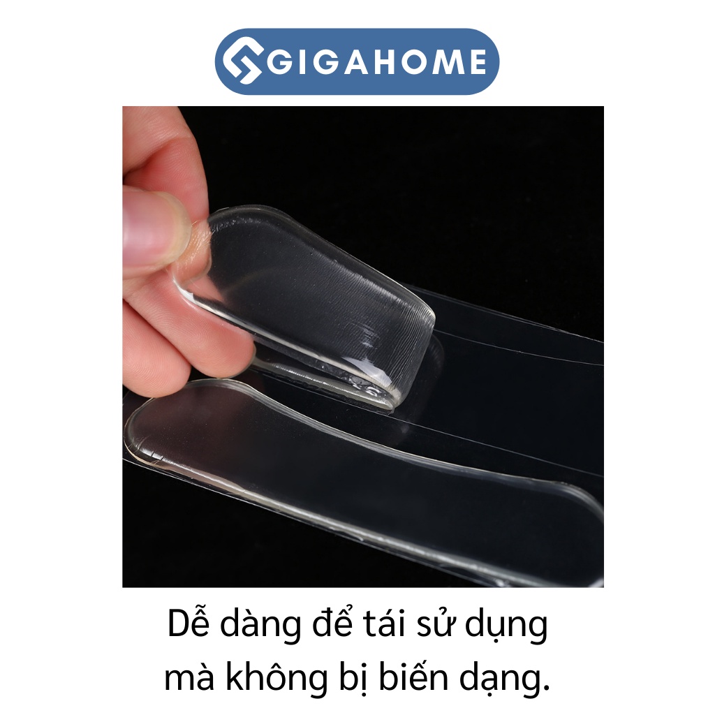 Bộ 2 Miếng Lót Gót Giày Silicone GIGAHOME Chống Đau, Trầy Gót Chân 3339