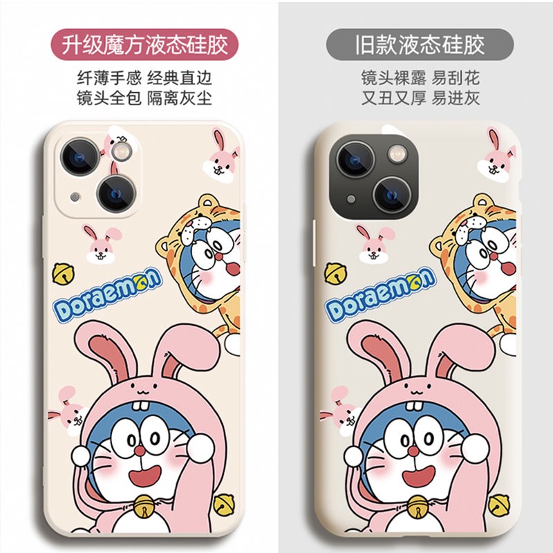 Ốp Điện Thoại Silicone Chống Rơi In Hình doraemon Cho Apple Iphone 11 XR XS Max 7 8P 6S SE 13 Pro Max