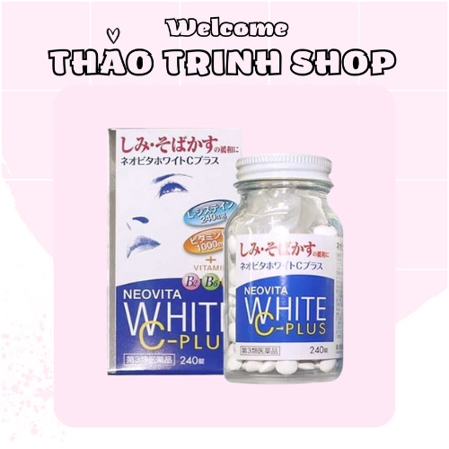 Viên uống trắng da, mờ thâm nám Vita White Plus 240 viên Nhật Bản