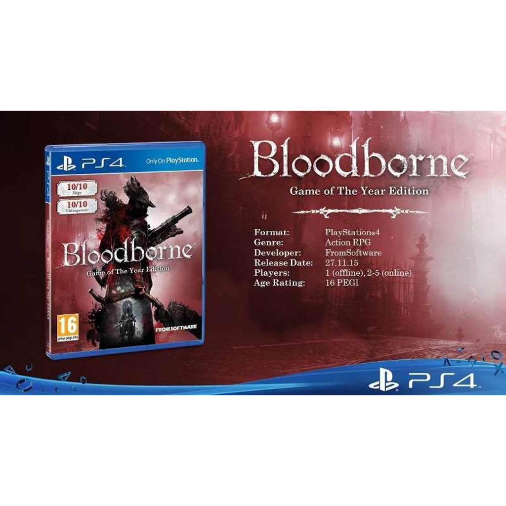 Đĩa game Ps4 Bloodborne Game Of The Year Edition