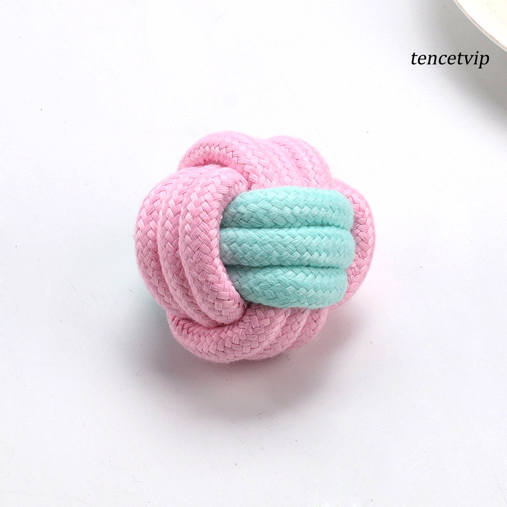 1 set đồ chơi nhai gặm bằng dây cotton bện chống mòn cho thú cưng