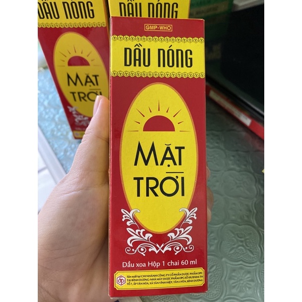 DẦU NÓNG MẶT TRỜI 60ml