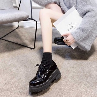 Boot Nữ 👢Freeship👢Giày bốt cổ thấp da bóng bibi
