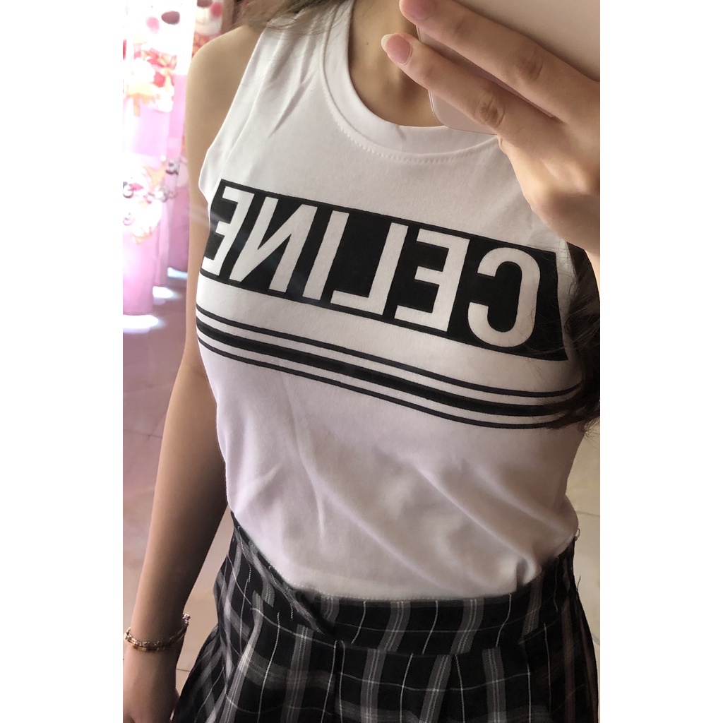 Áo ba lỗ nữ dáng croptop bo sành điệu - chất liệu co giãn và cực tôn dáng - áo thun nữ sát nách - áo tập yoga nữ