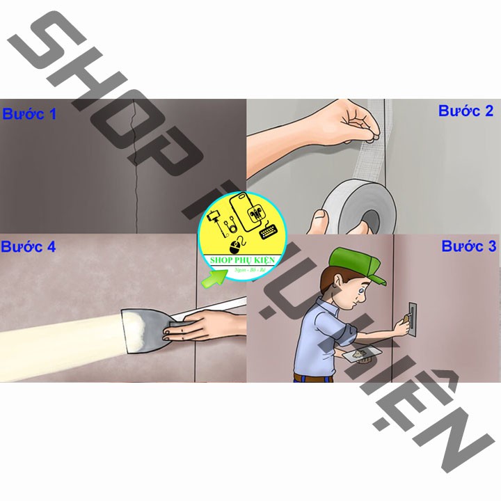 Băng Dính Lưới Dán Thạch Cao Cuộn 5cmx90m , Dùng Lót Chậu Lan Tránh Rơi Giá Thể Chất Lượng