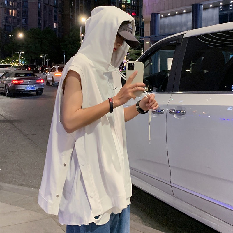 Áo thun nam có mũ trùm đầu mặc hè siêu cá tính, áo phông nam có mũ phong cách hip hop
