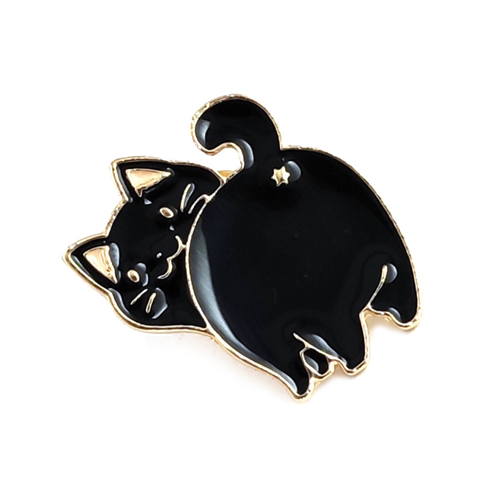 Ghim cài áo kim loại thiết kế động vật hoạt hình dễ thương