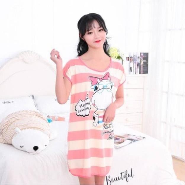 [CUTE ĐẸP] Váy Ngủ Siêu Cute Dáng Suông Siêu Mát ་