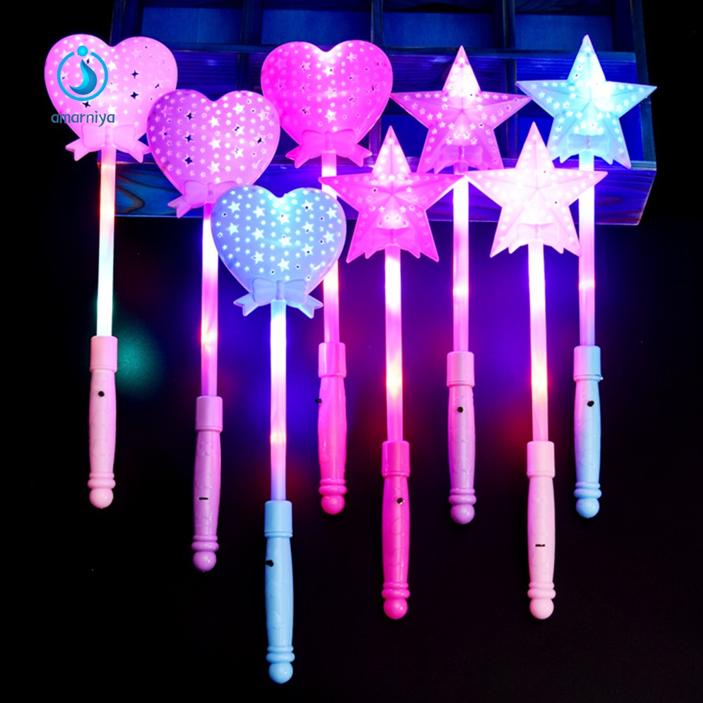 Gậy Đồ Chơi Ma Thuật Hình Ngôi Sao Năm Cánh Gắn Đèn Phát Sáng