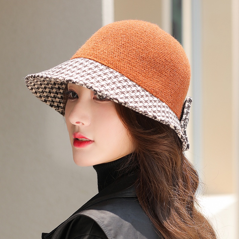 Nón vành len phong cách Hàn Quốc thời trang thu đông mới cho nữ