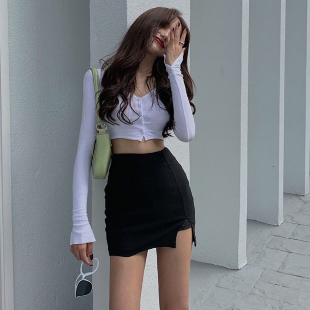 Áo thun nữ tay dài Emilyshop ulzzang