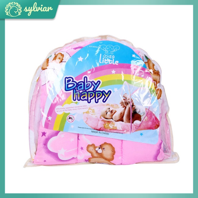 Mùng Lưới Chống Muỗi Có Thể Gấp Gọn Kèm Nệm Cho Bé Sơ Sinh