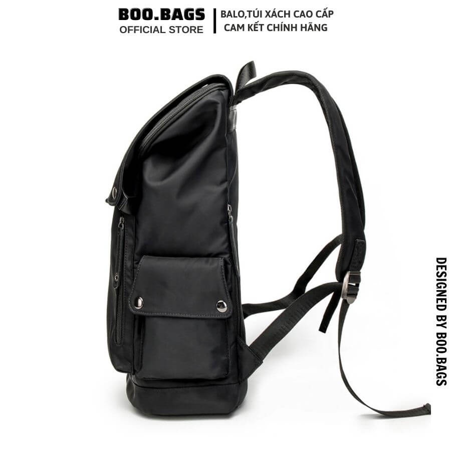 Balo Nam - Nữ Đi Học Vải Dù Siêu Bền Cao Cấp, Balo Laptop Siêu Nhẹ Cao Cấp Chống Nước  Boobags Boo-012