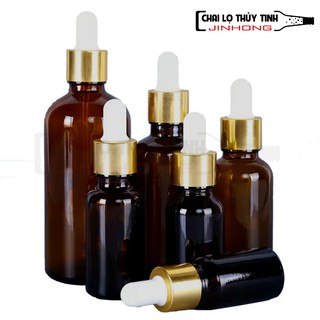 Bộ 10 chai thủy tinh 10 ml đựng tinh dầu bóp giọt