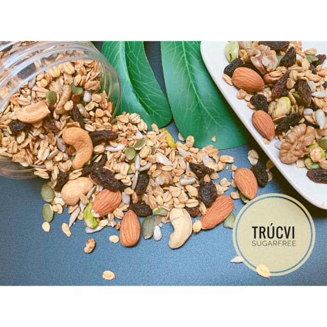 Granola ngũ cốc yến mạch dành cho người ăn kiêng, eat clean