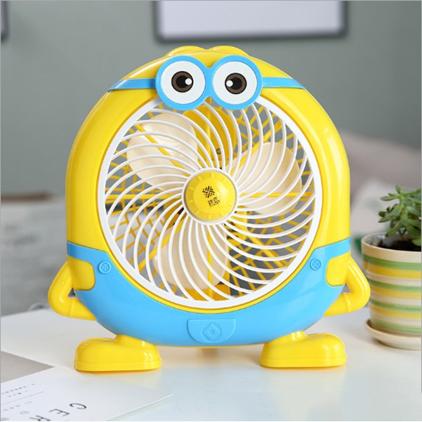 Quạt Mini Để Bàn Cắm Điện Hình Minion Cực Dễ Thương, Thích Hợp Để Bàn Học, Bàn Làm Việc Cho Mùa Hè 2021 - Shop Nhà Xanh