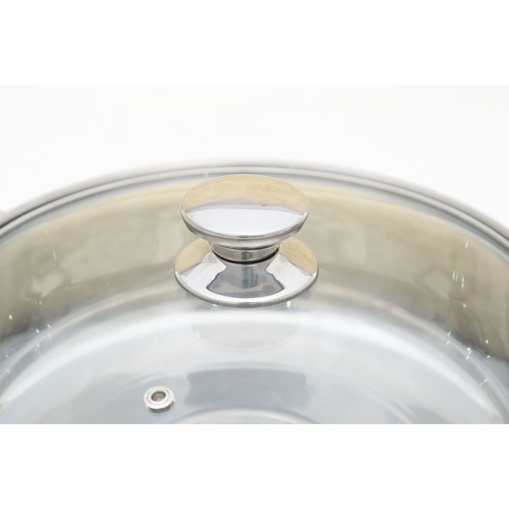 Nồi lẩu inox nắp kính 24/26/28 cm Fivestar