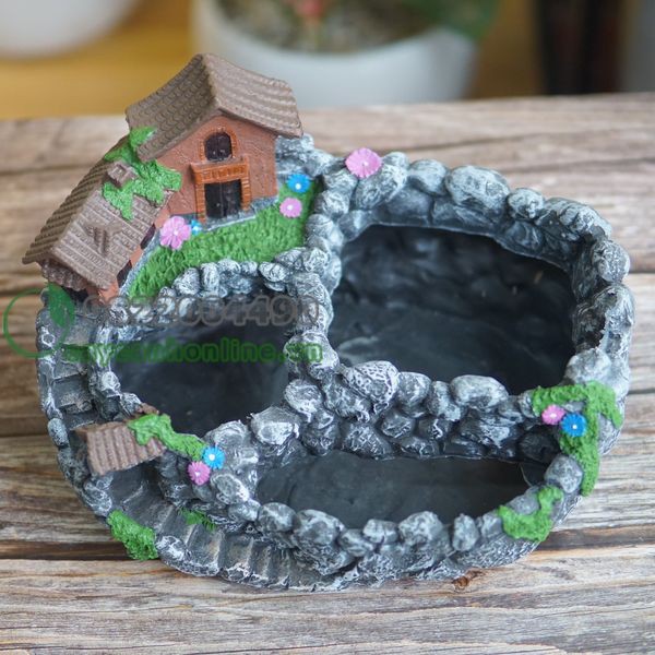 Chậu Composite trồng tiểu cảnh - Chậu trồng cây composite