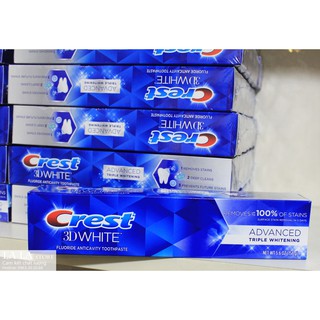 Kem Đánh Răng CREST 3D WHITE ADVANCED 158g - Nhập Khẩu USA