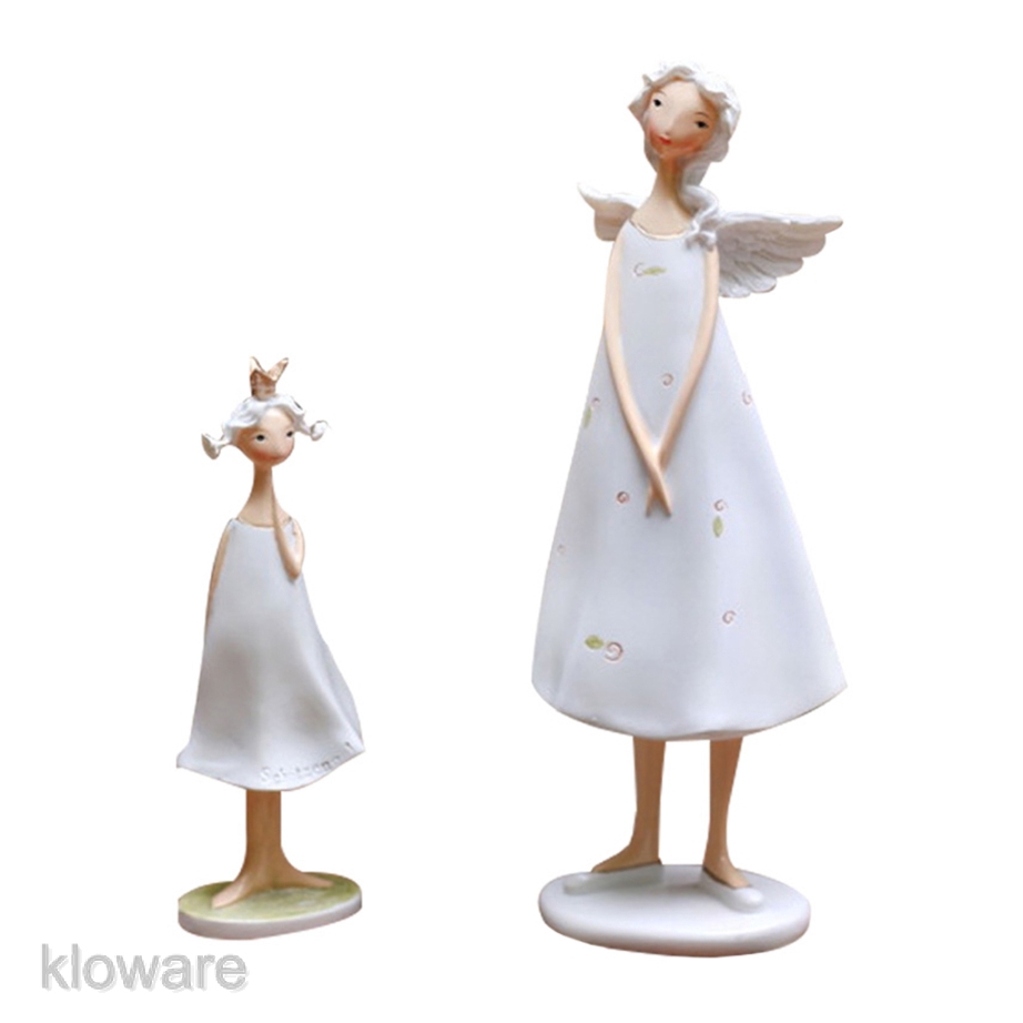 【In Stock】Tượng điêu khắc hình thiên thần và mẹ và con dùng trang trí bàn làm việc