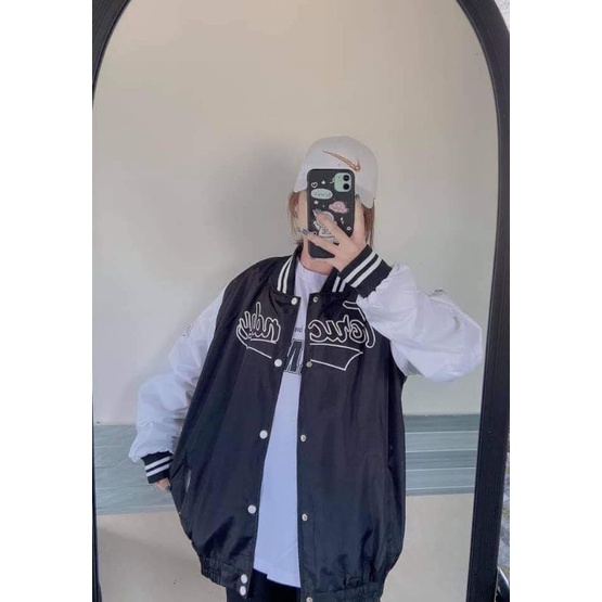 Áo khoác Bomber dù Jacket Ulzzang chữ Toricndy nam nữ form rộng