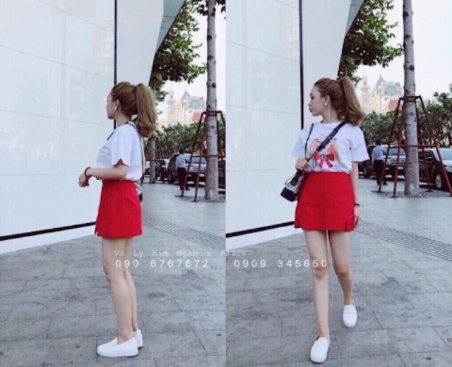 Quần giả váy xẻ tà chất kaki Hàn_QUẦN VÁY KAKI | BigBuy360 - bigbuy360.vn