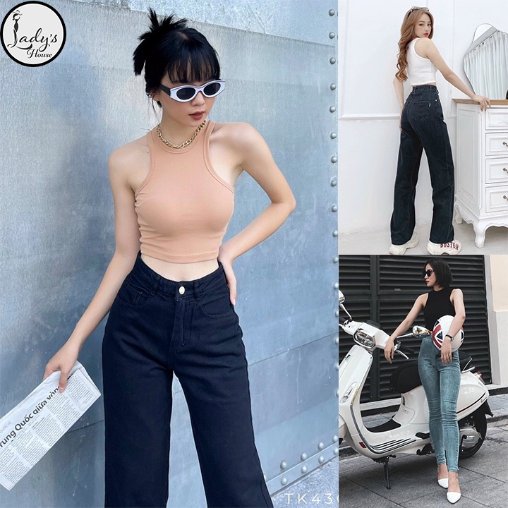 Áo Croptop Vải Cotton Cao Cấp Ba Lỗ Nữ Sát Nách Form Ôm Thun Co Giãn Thoáng Mát "ÁO 3 LỖ"